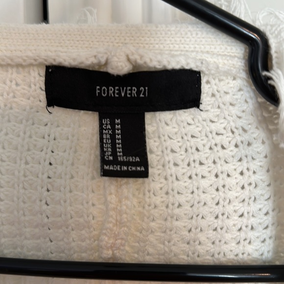 FOREVER 21 KNIT CROP BELL SLEEVE TOP GREAT CONDITION MEDIUM - Picture 2 of 5